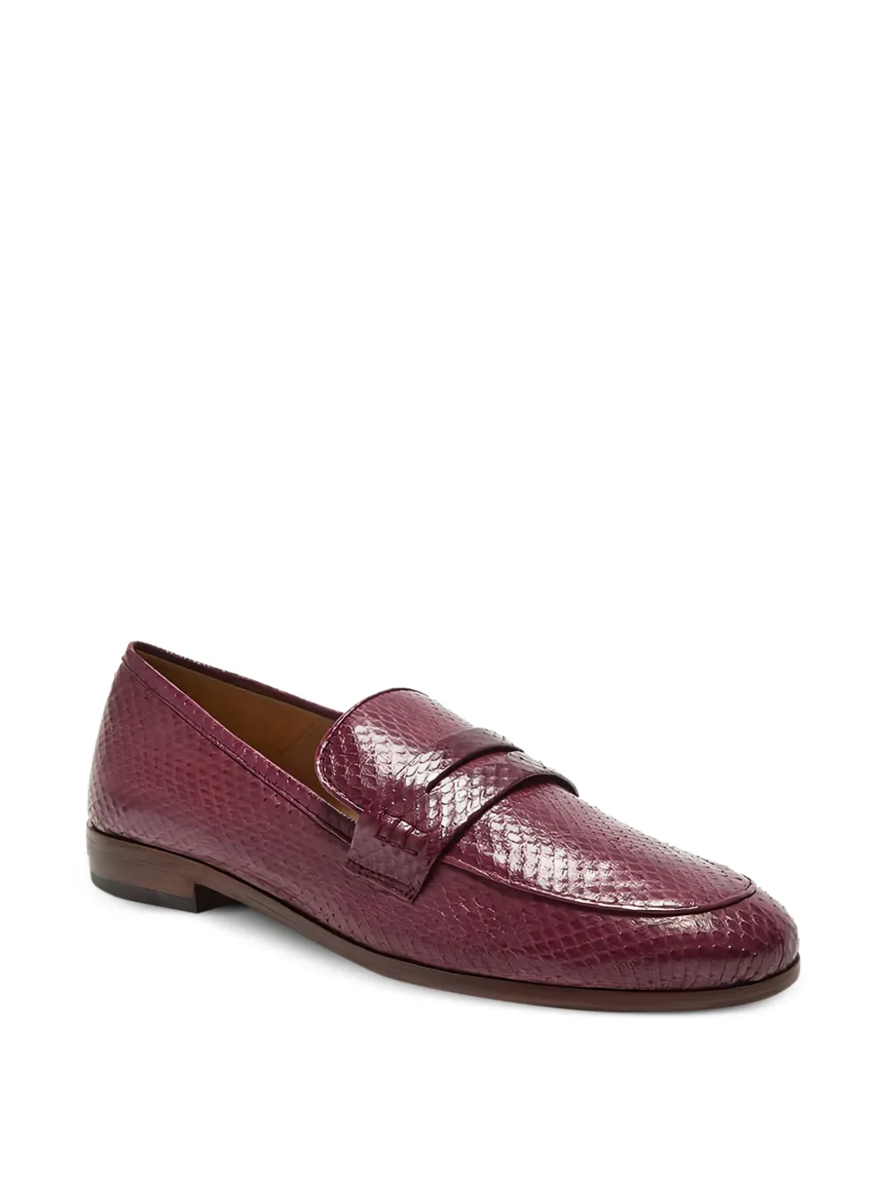 MALIPARMI Loafers met textuur en bandje - Paars