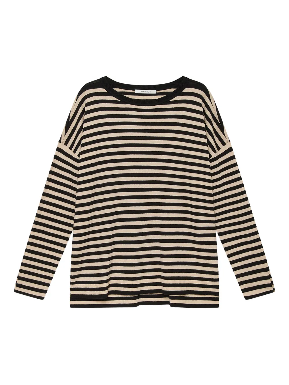 Maliparmi Striped Top In Black