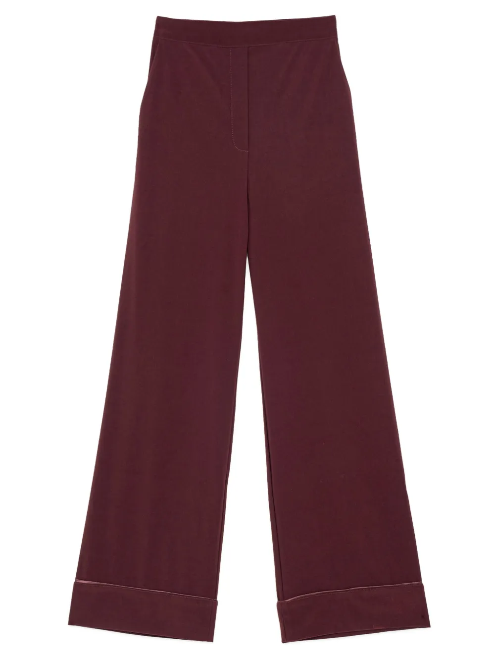 MALIPARMI cuffed-hem zip-fastening trousers - Rood