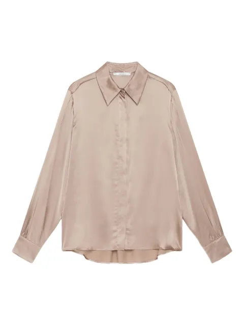 MALIPARMI satin long-sleeve shirt
