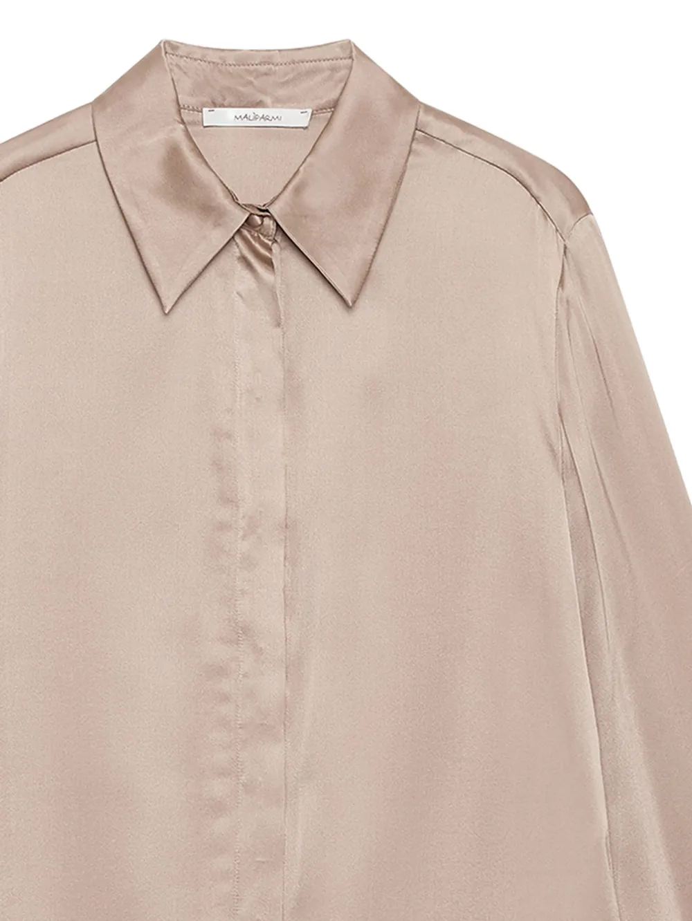 MALIPARMI Satijnen blouse - Beige