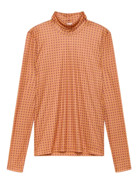 MALIPARMI polka-dot turtleneck top