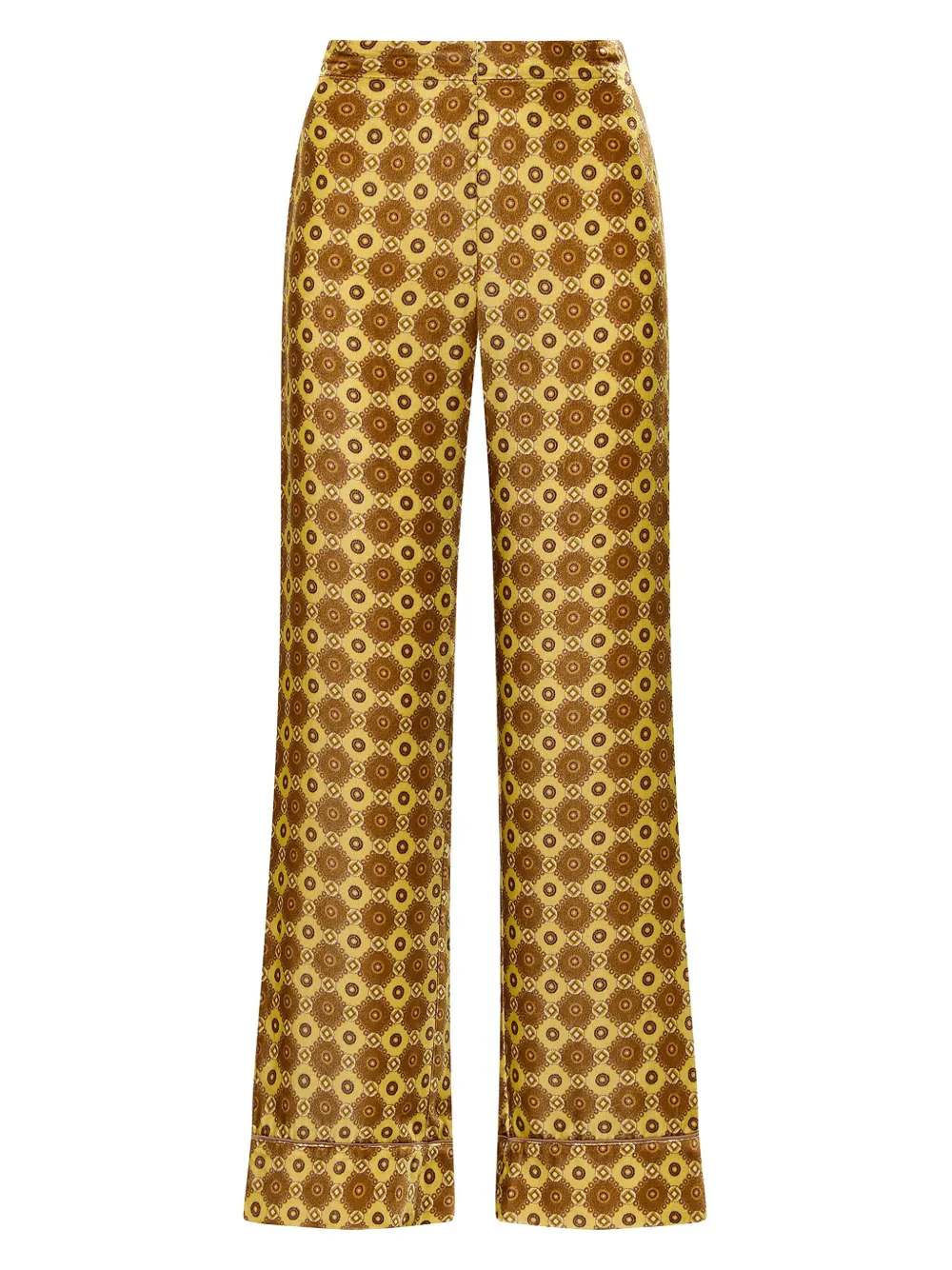 MALIPARMI patterned trousers - Geel