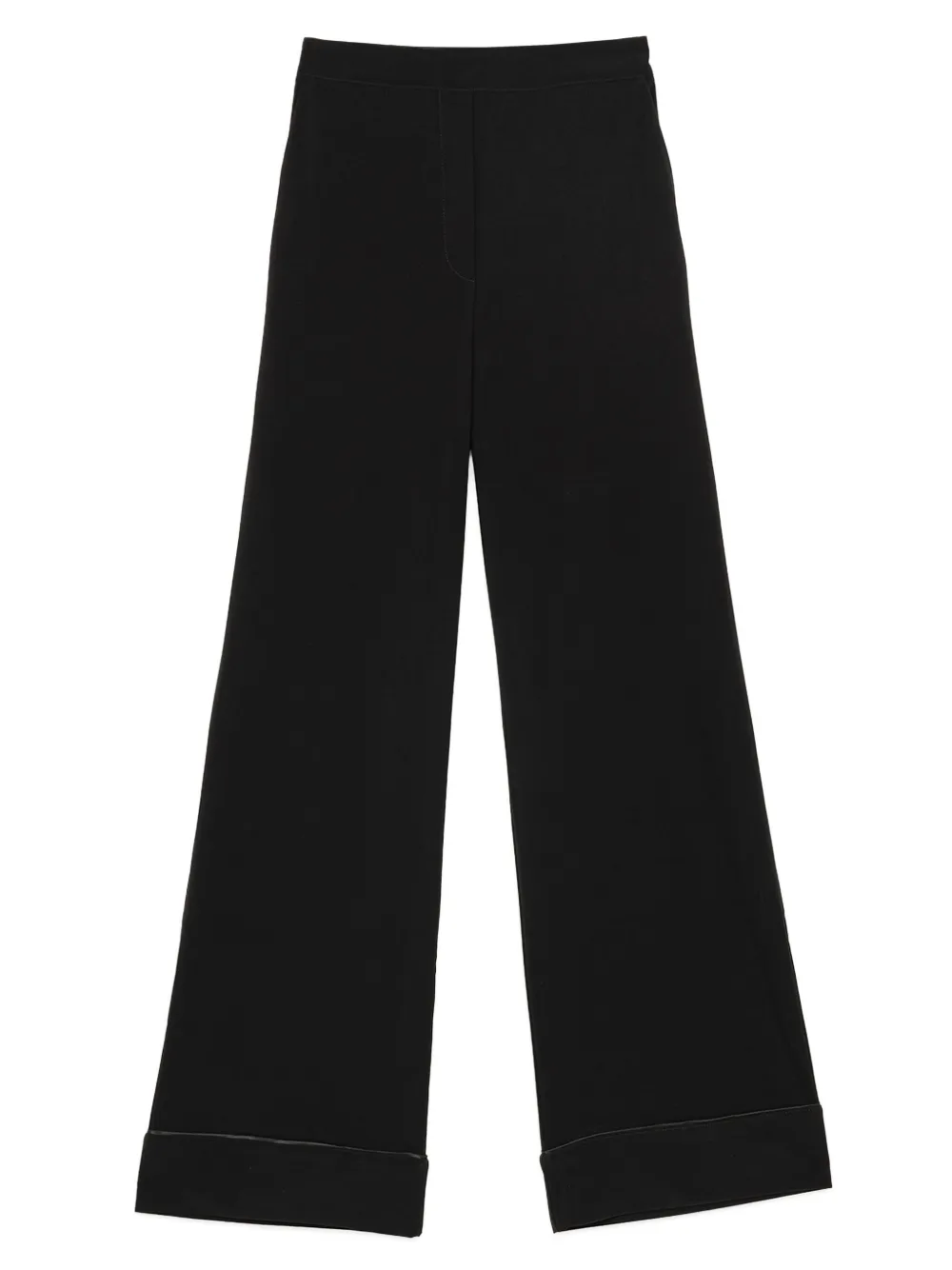MALIPARMI cuffed wide-leg trousers - Zwart
