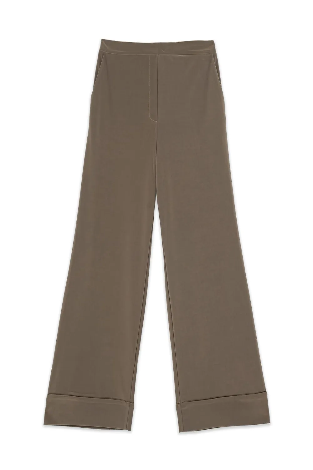 Maliparmi Contrast-stitching Trousers In Brown