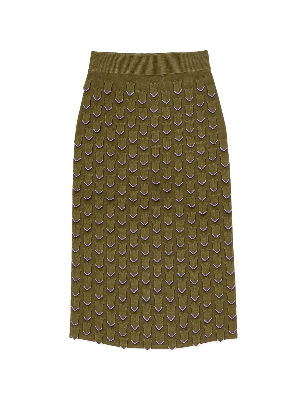 MALIPARMI textured patterned skirt - Groen
