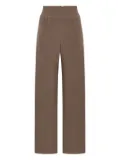 MALIPARMI elasticated-waistband trousers - Brown