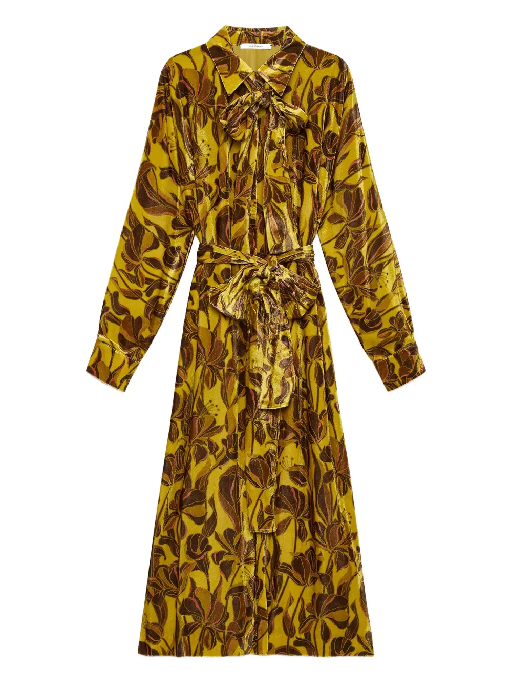 MALIPARMI floral-print belted maxi dress | Yellow | Image 1