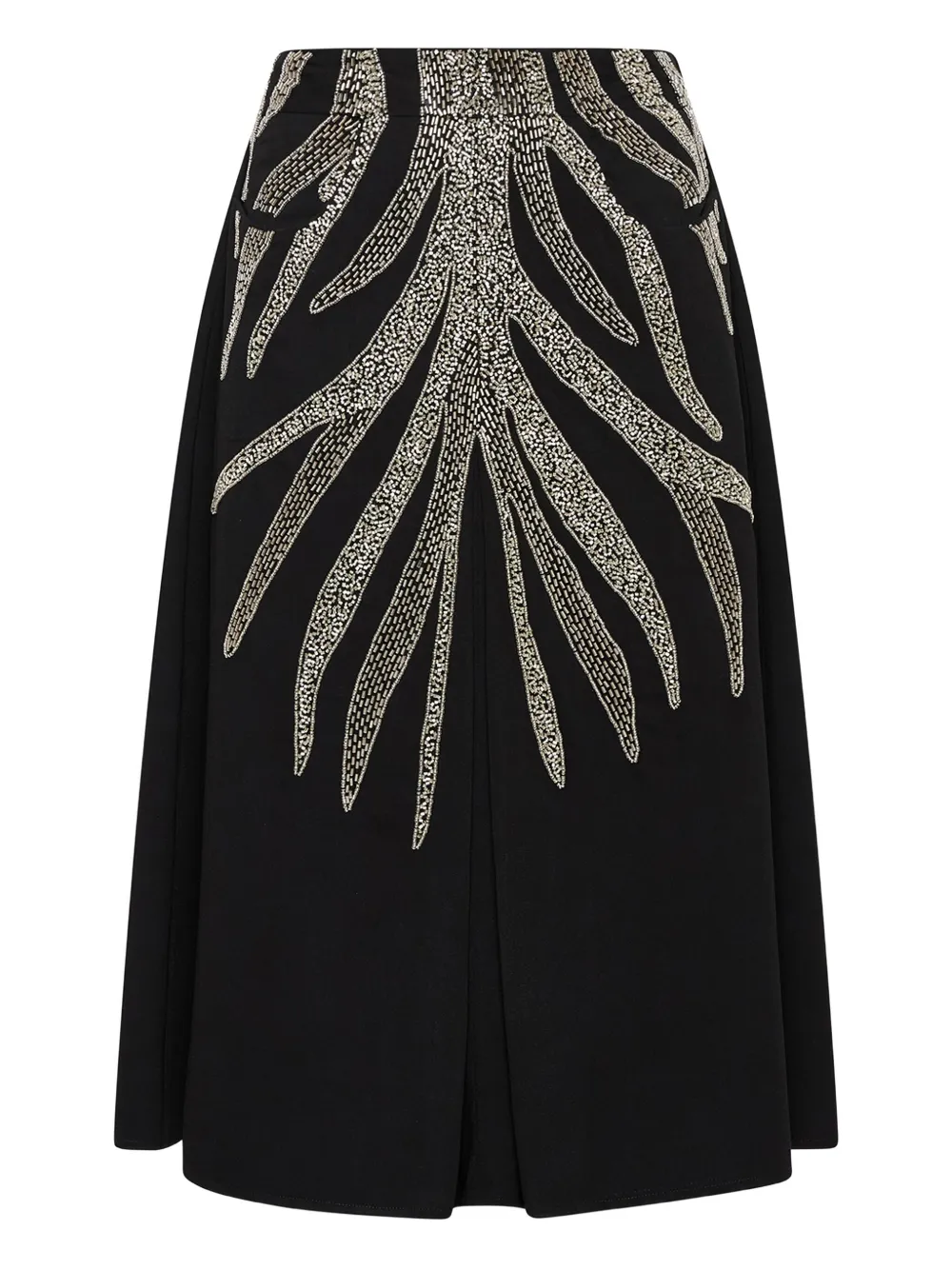 MALIPARMI bead-embellished pleated skirt | Black | Image 1