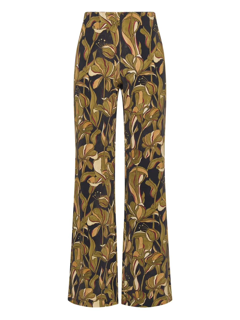 MALIPARMI floral-print trousers | Green | Image 1
