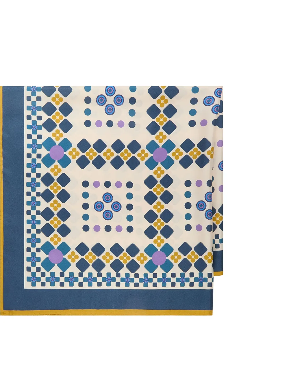 MALIPARMI Sjaal met geometrische print - Blauw