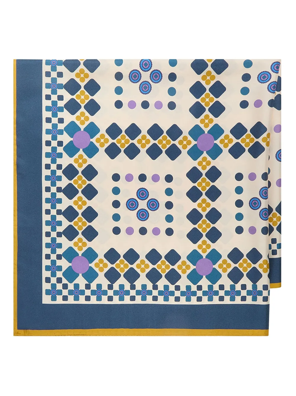 Maliparmi Geometric-pattern Scarf In Blue