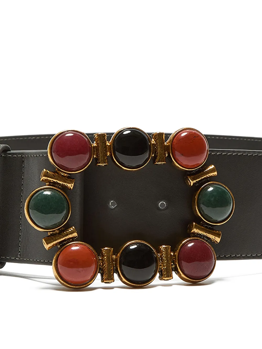 Maliparmi Stone-embellished Leather Belt In Black