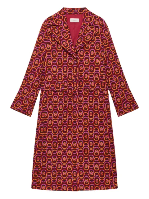 MALIPARMI patterned pocket coat