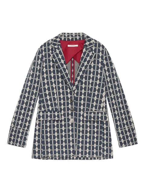 MALIPARMI geometric-pattern blazer