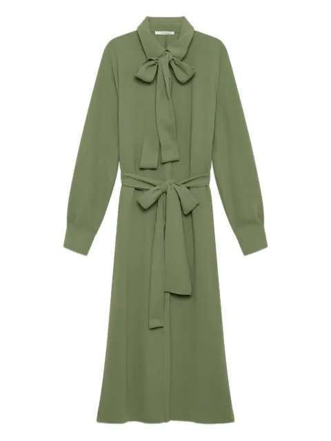 MALIPARMI bow-tie belted dress