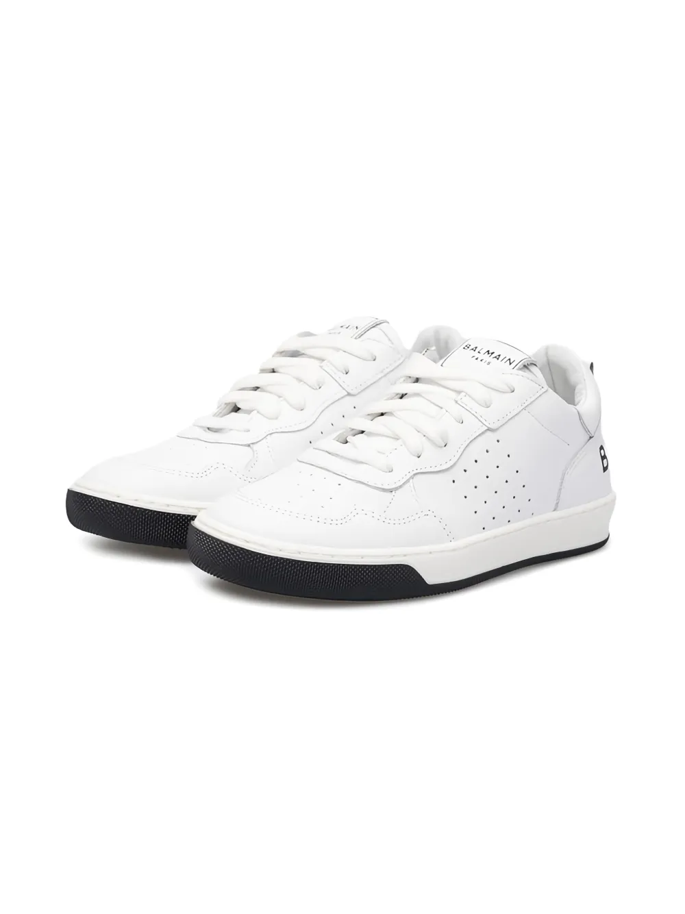 Balmain Kids baskets à design perforé | blanc | Image 1