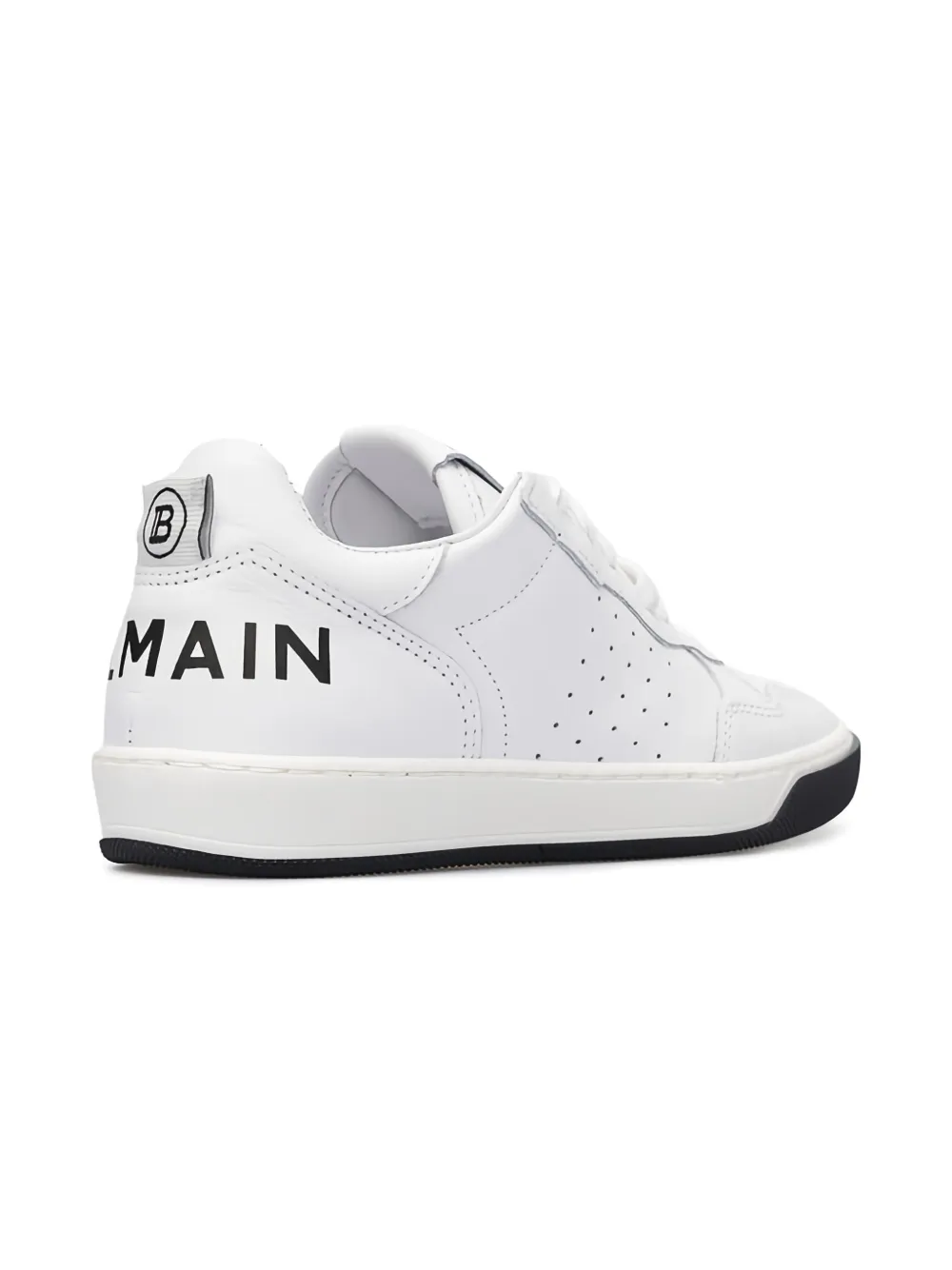 Balmain Kids Sneakers met geperforeerde details Wit