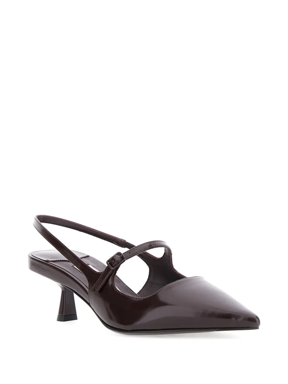 Jimmy Choo 45mm Didi slingback pointed-toe pumps Brown
