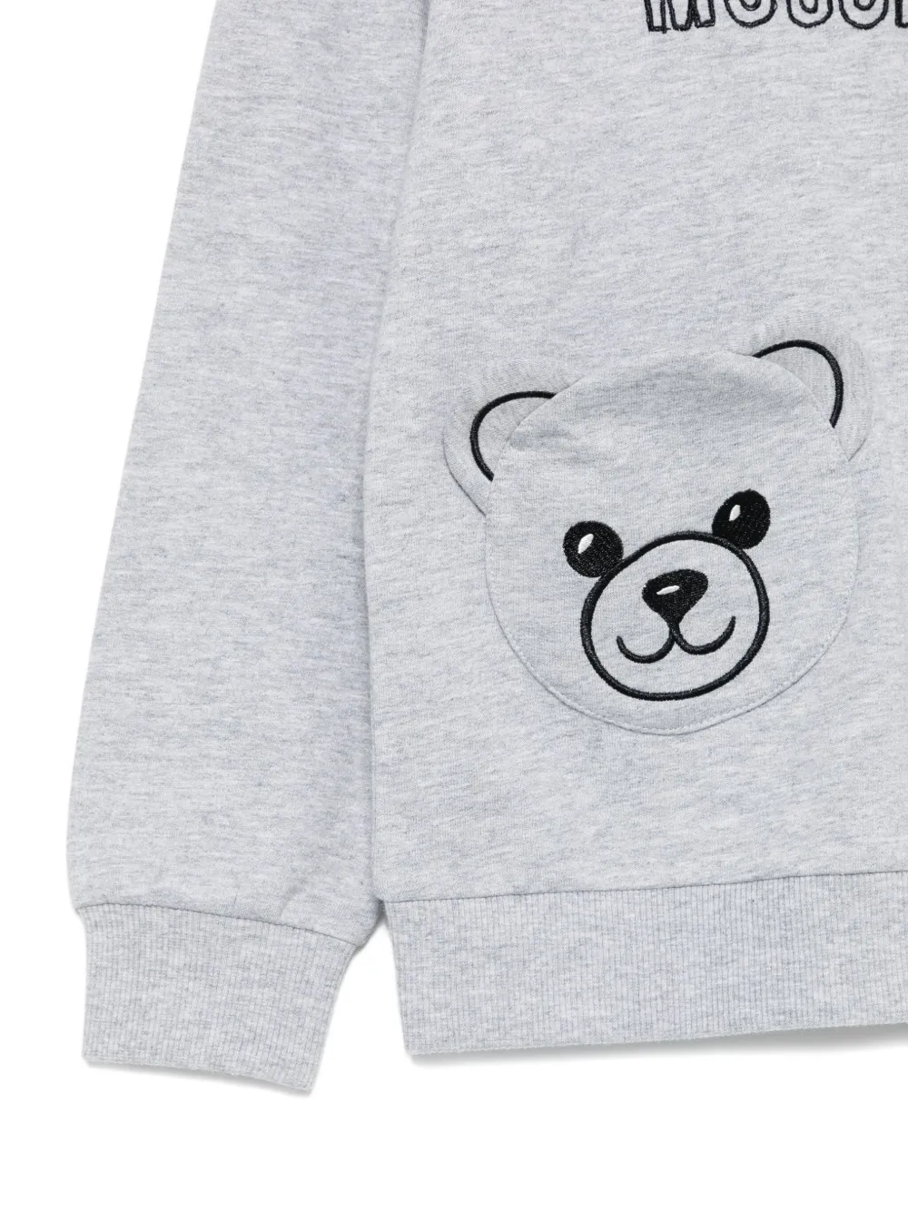 Moschino Kids Sweater met teddybeerzak Grijs