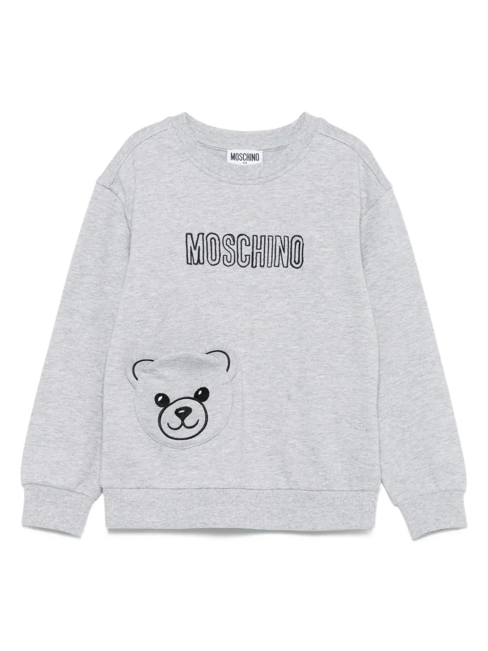 Moschino Kids Sweater met teddybeerzak Grijs