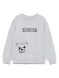 Moschino Kids teddy-pocket sweatshirt - Grey