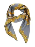 Versace baroque-cheetah silk scarf - Yellow