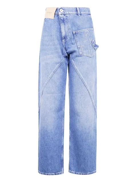 JW Anderson anchor-embroidered jeans