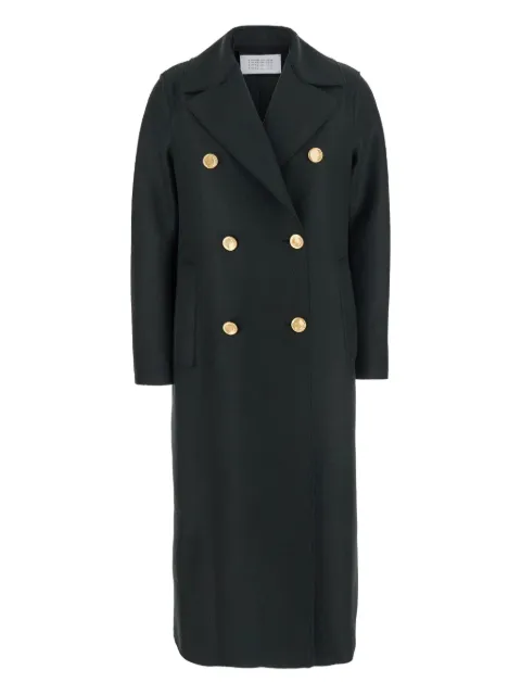 Harris Wharf London Military double-breasted gold-button coat