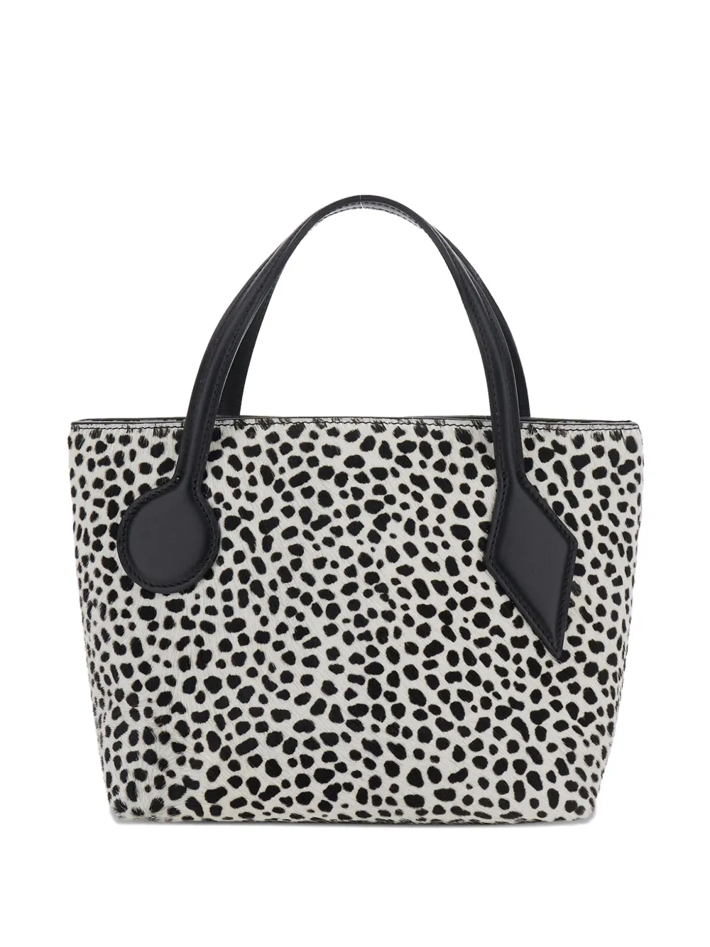 Little Liffner mini dalmatian-print tote bag | Black | Image 1