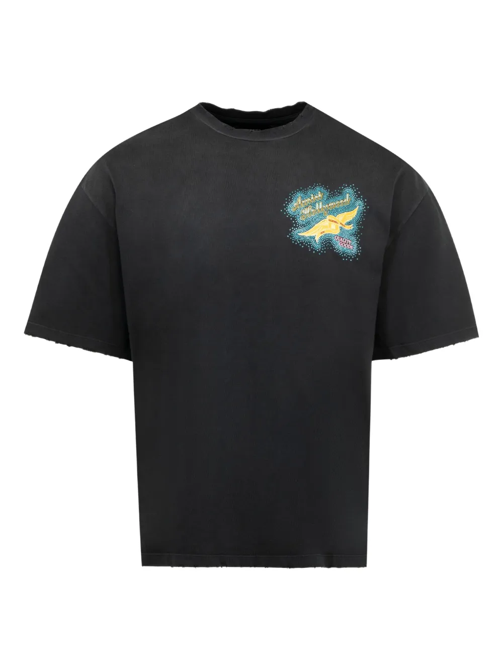AMIRI wings-crystal-embellished T-shirt | Black | Image 1