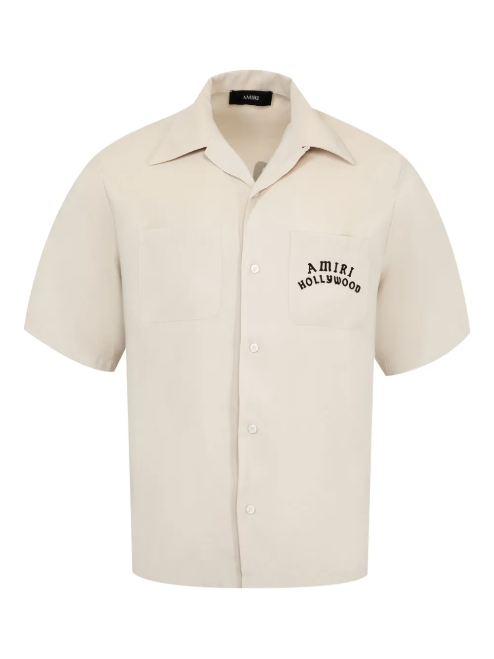AMIRI Hollywood bowlingshirt Beige