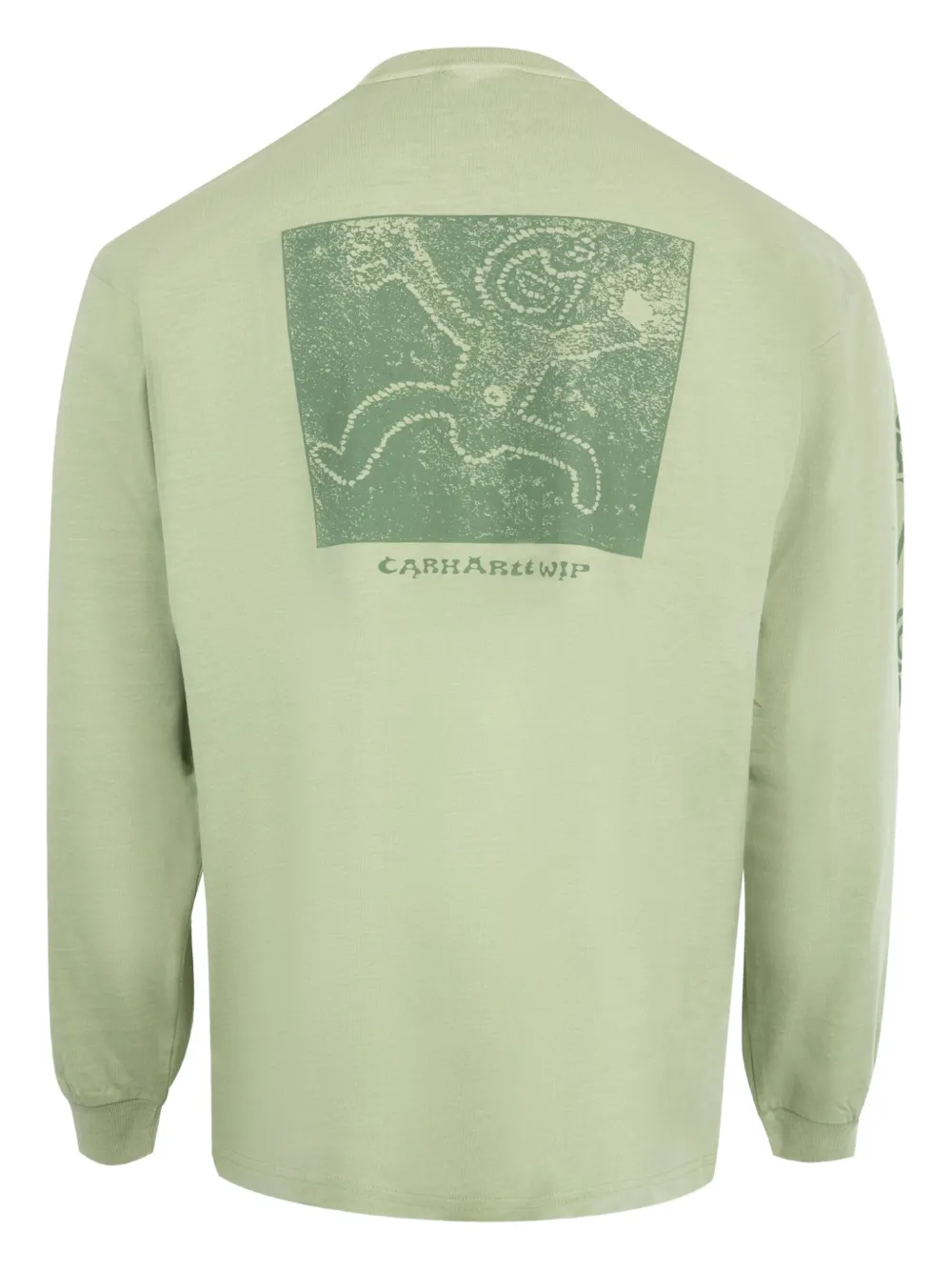 Carhartt WIP Terrestrial T-shirt met grafische print en lange mouwen Groen