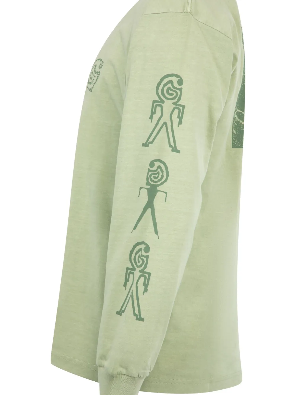 Carhartt WIP Terrestrial T-shirt met grafische print en lange mouwen Groen
