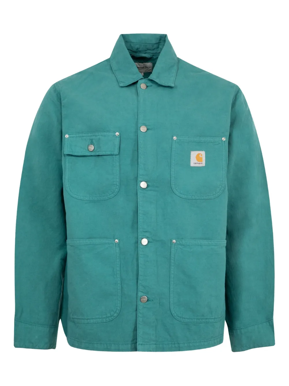 Carhartt WIP Shirtjack met opgestikte zak en knoopsluiting Blauw