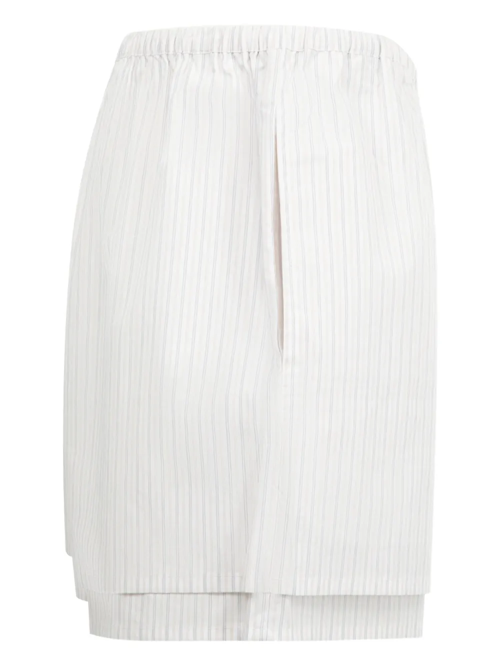 Deiji Studios Pinstripe-pattern Shorts In White
