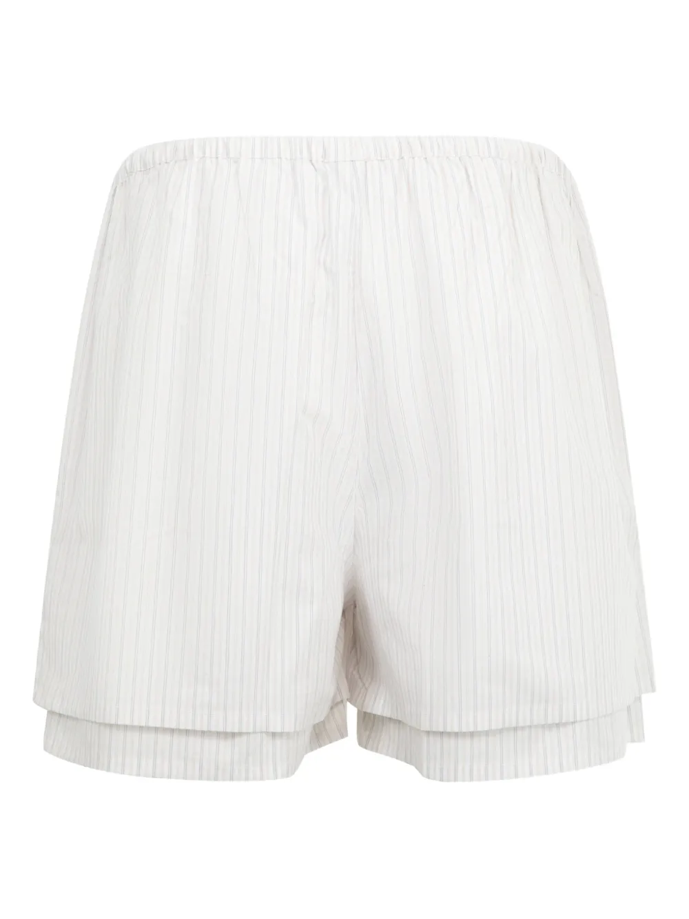 Deiji Studios Pinstripe-pattern Shorts In White