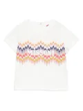 Missoni Kids zig-zag print T-shirt - White