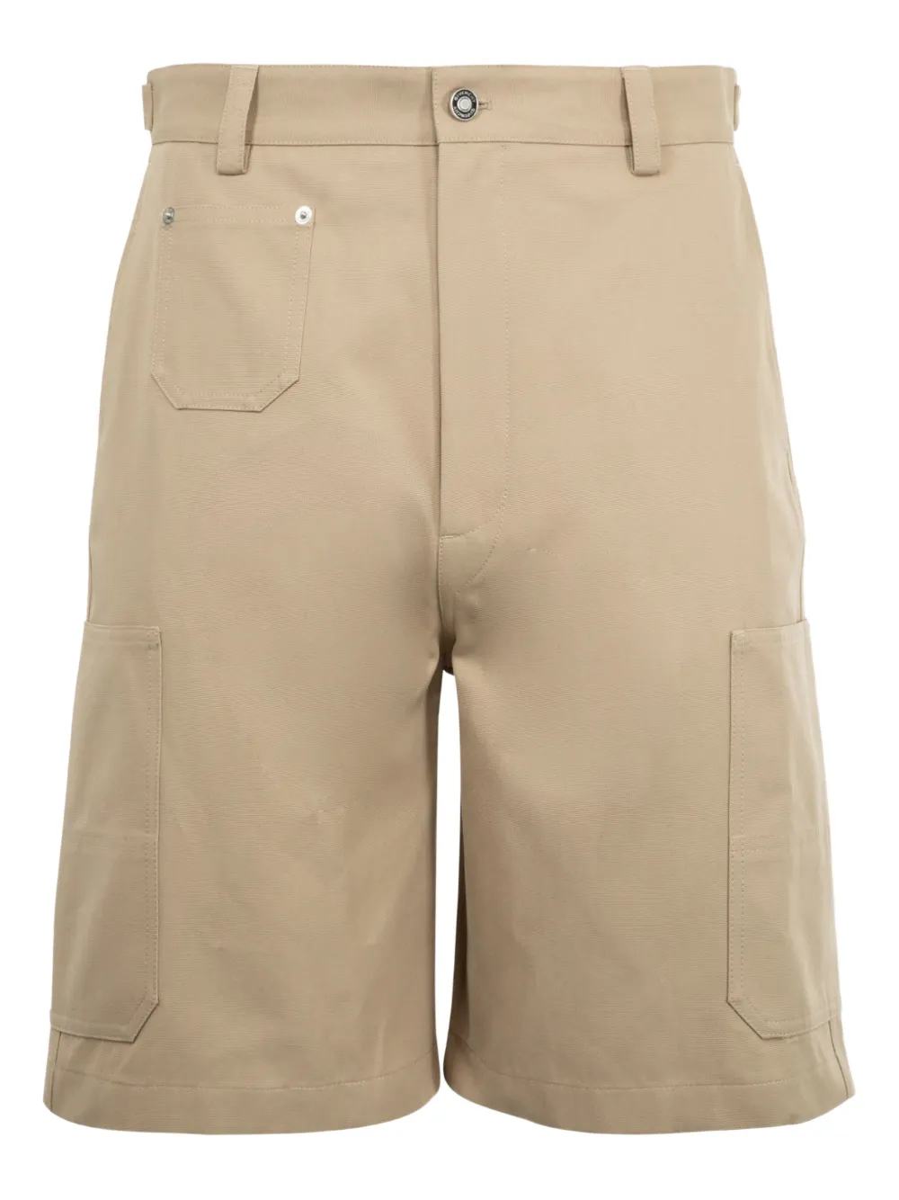 Givenchy Logo Cargo Shorts In Brown