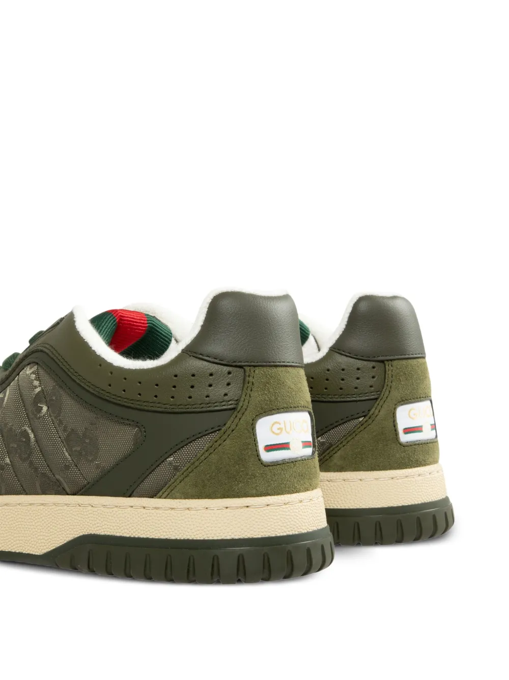 Gucci GG-monogram web sneakers Green