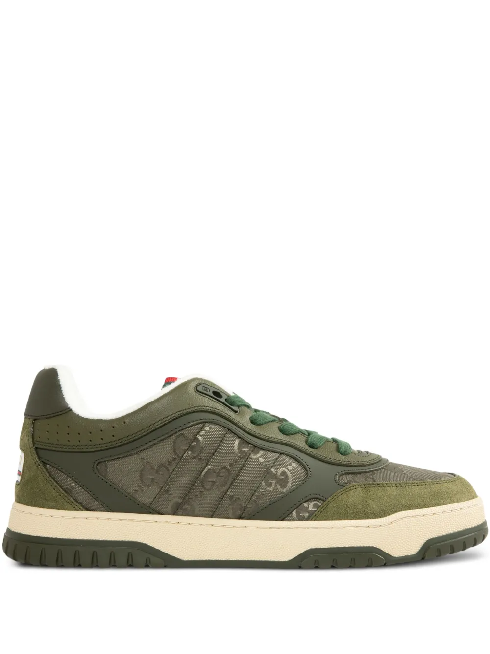 Gucci GG-monogram web sneakers Green