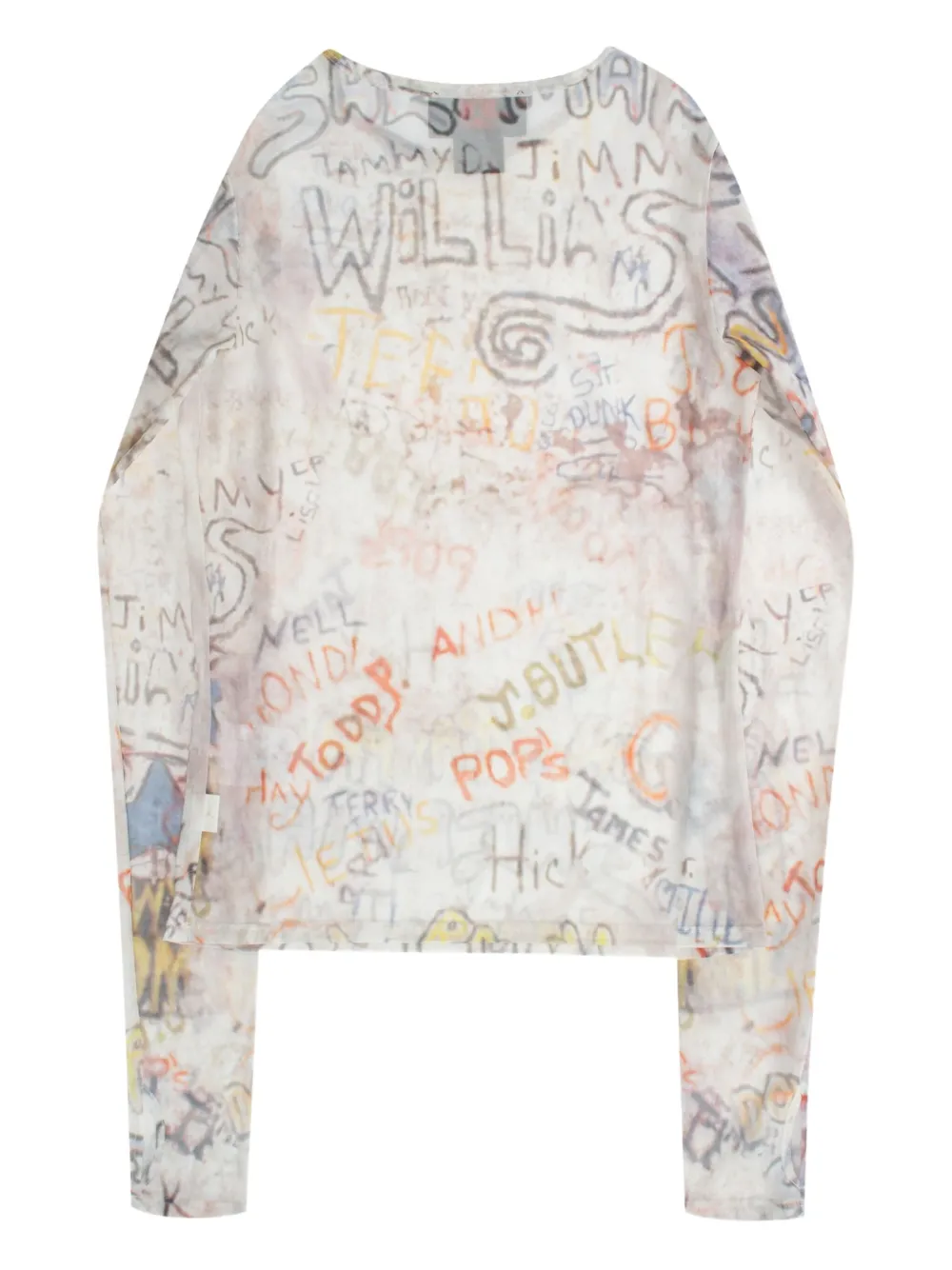 Jordan graffiti-print long-sleeve top | T-Shirts & Jersey Shirts | Image 2