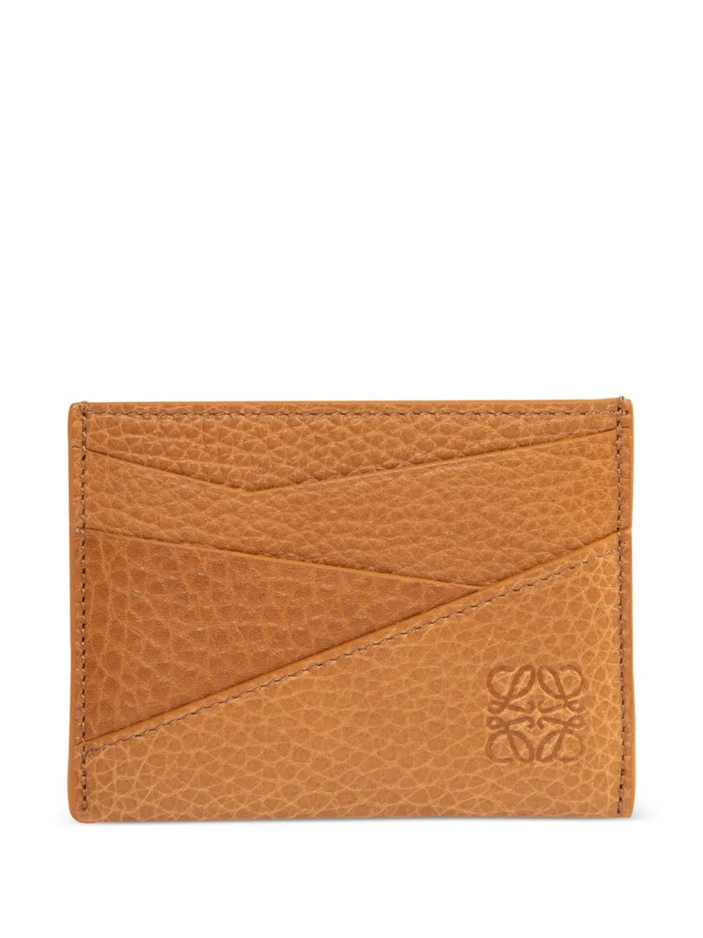 LOEWE Puzzle leather card holder | Brown | Image 1