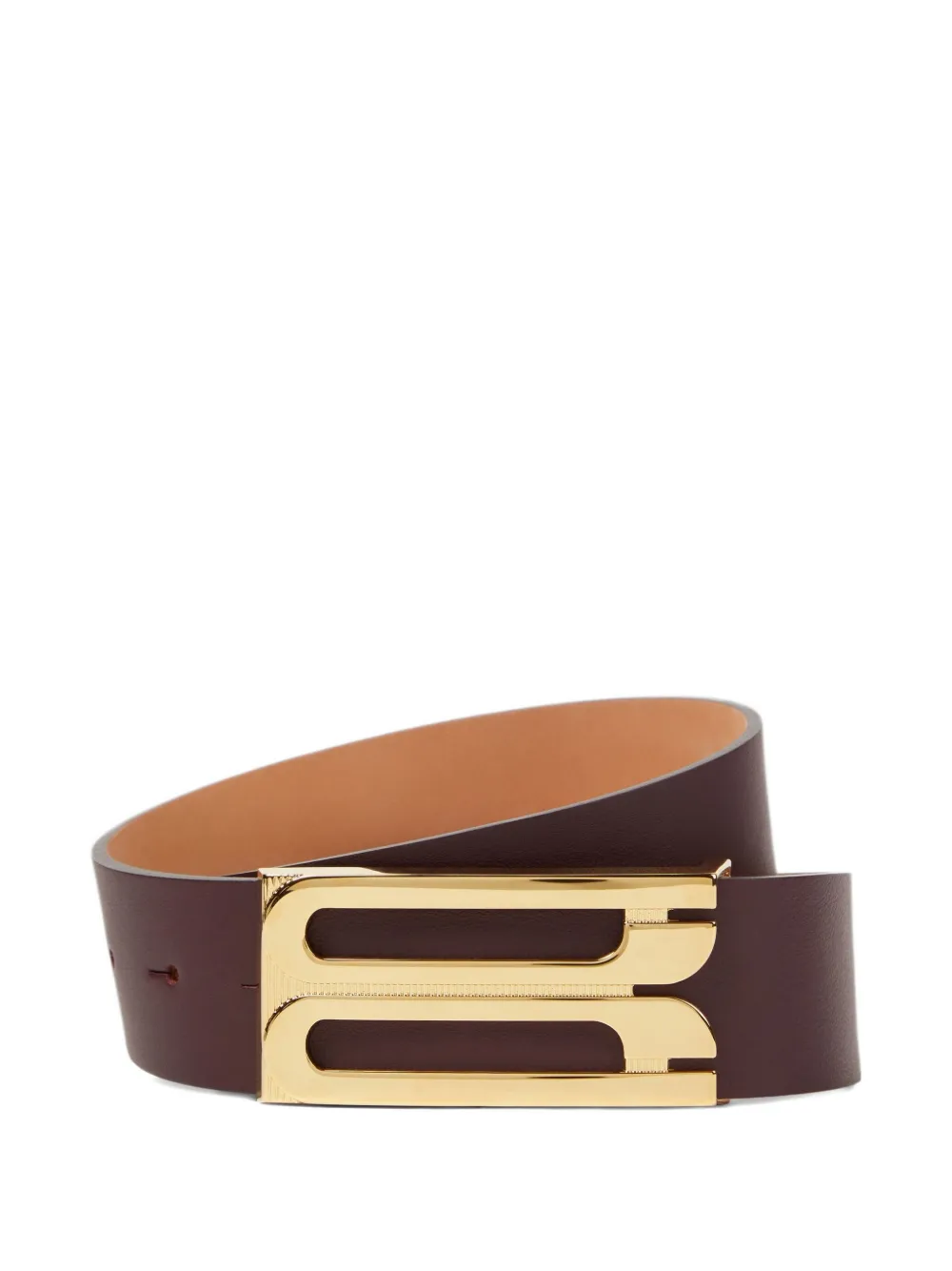 Victoria Beckham Jumbo Dorian belt - Marrone