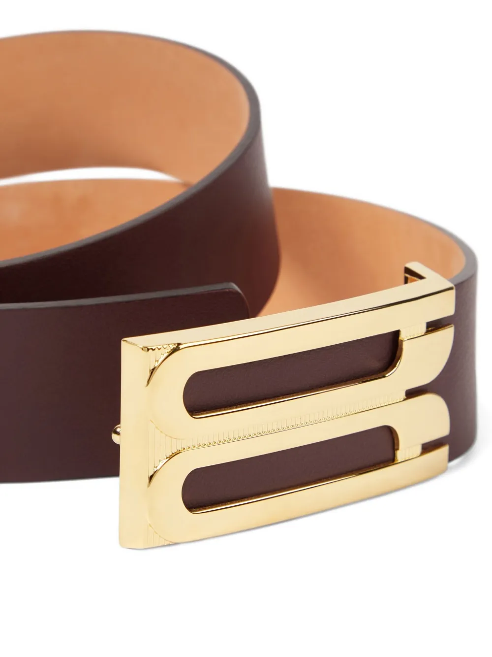 Victoria Beckham Jumbo Dorian belt - Bruin