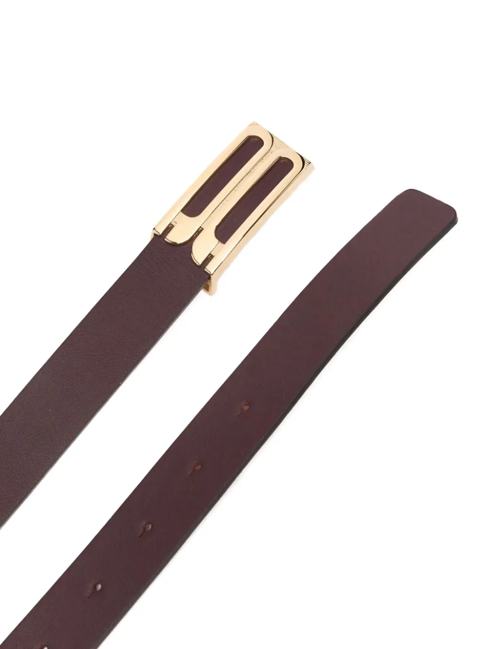 Victoria Beckham buckle belt - Bruin