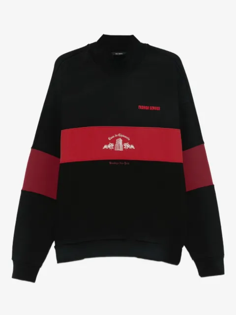 Willy Chavarria colourblock mock-neck sweater