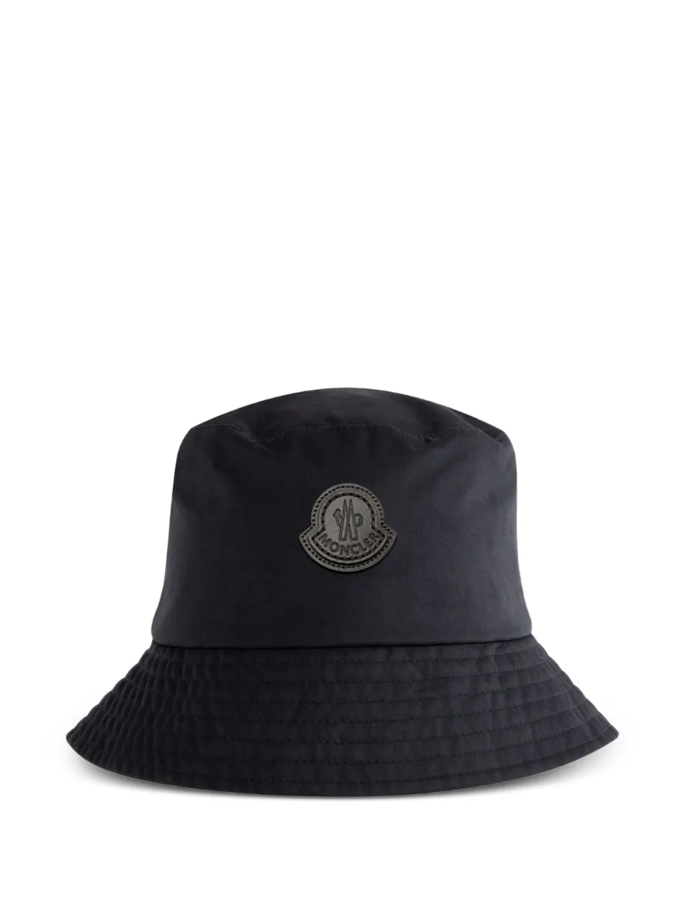 Moncler Logo-plaque Bucket Hat In Blue