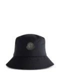Moncler logo-plaque bucket hat - Blue