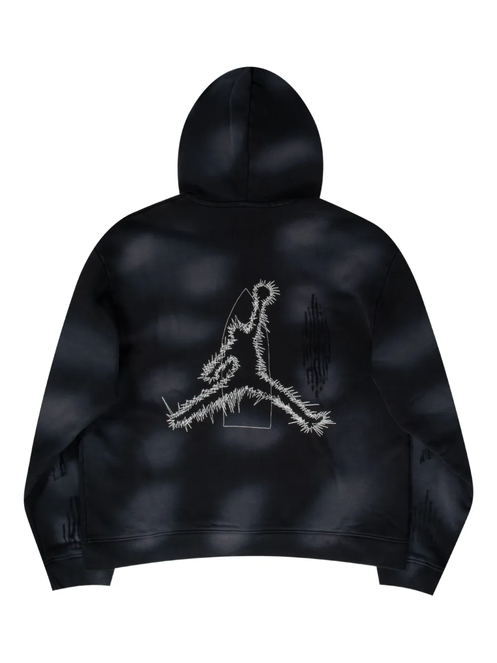 Jordan x Téla hoodie met borduurwerk - Zwart